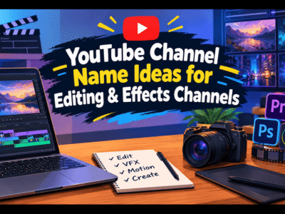 YouTube Channel Name Ideas for Editing & Effects Channels