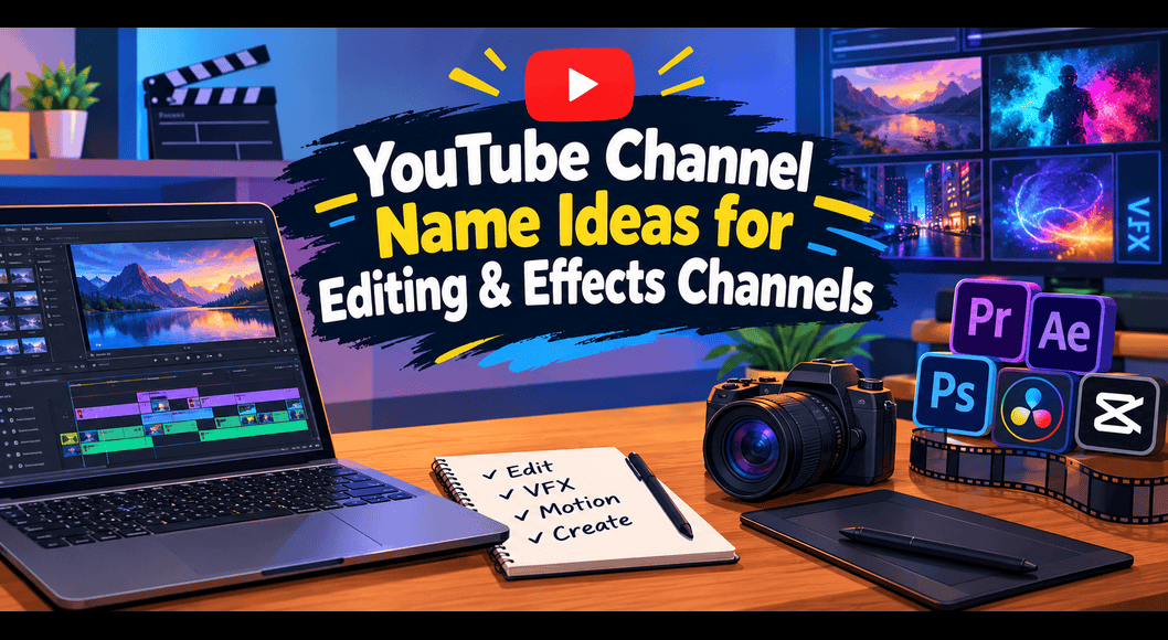 YouTube Channel Name Ideas for Editing & Effects Channels