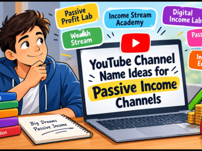 YouTube Channel Name Ideas for Passive Income Channels