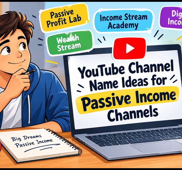 YouTube Channel Name Ideas for Passive Income Channels