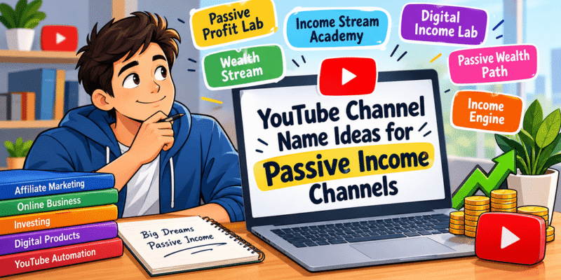 YouTube Channel Name Ideas for Passive Income Channels