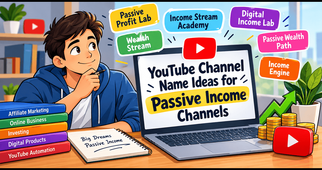 YouTube Channel Name Ideas for Passive Income Channels