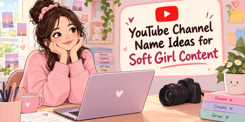 YouTube Channel Name Ideas for Soft Girl Content