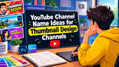 YouTube Channel Name Ideas for Thumbnail Design Channels