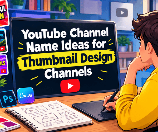 YouTube Channel Name Ideas for Thumbnail Design Channels
