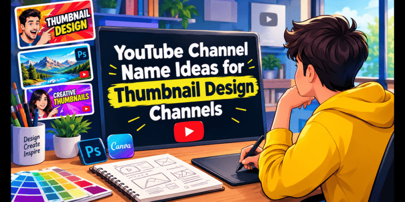 YouTube Channel Name Ideas for Thumbnail Design Channels