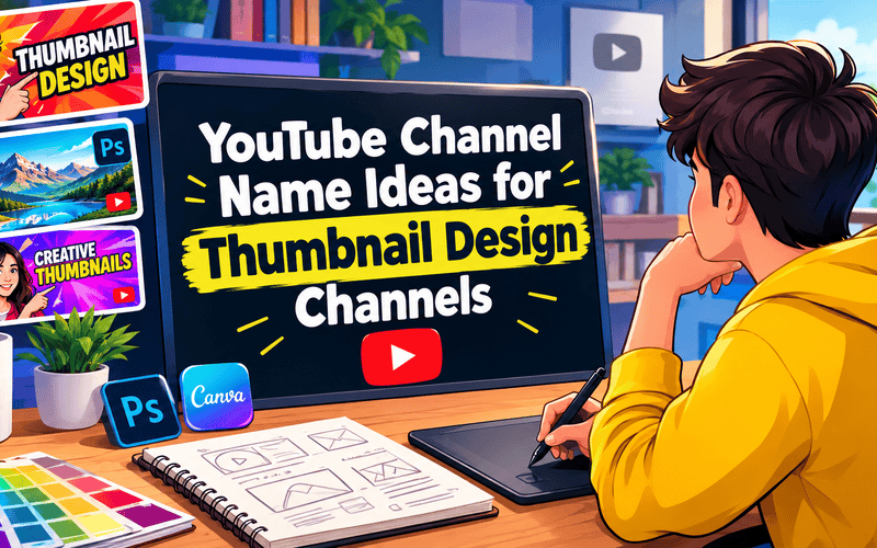 YouTube Channel Name Ideas for Thumbnail Design Channels