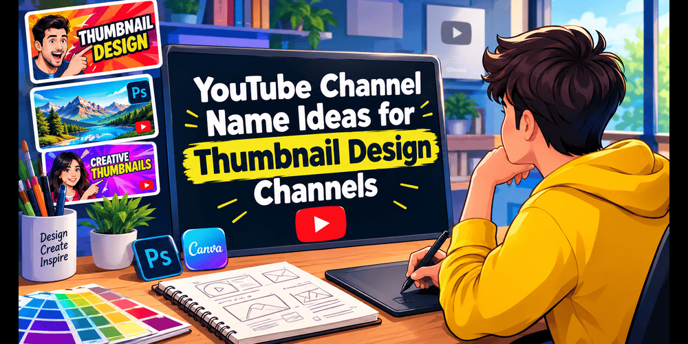 YouTube Channel Name Ideas for Thumbnail Design Channels