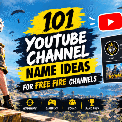 YouTube Channel Name Ideas for Free Fire Channels