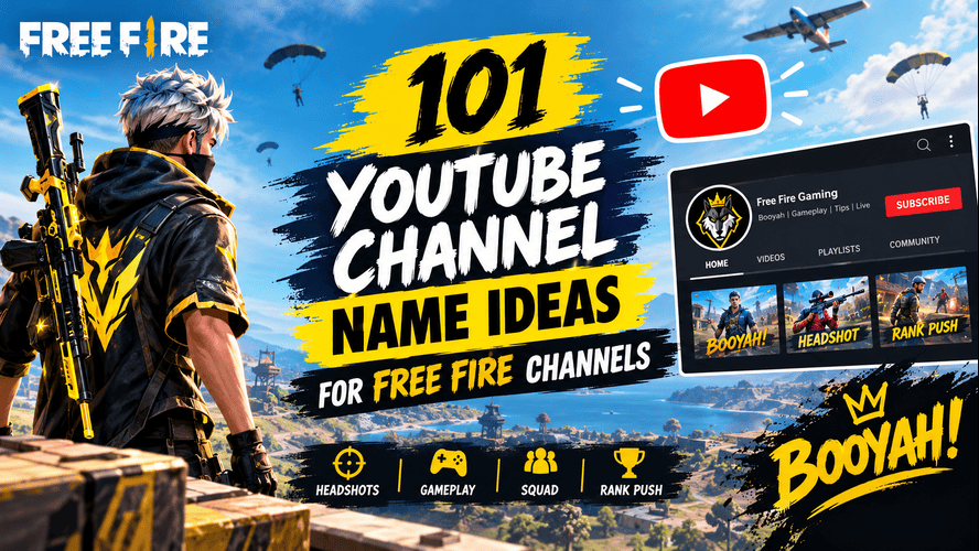 YouTube Channel Name Ideas for Free Fire Channels