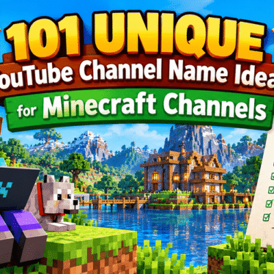 YouTube Channel Name Ideas for Minecraft Channels