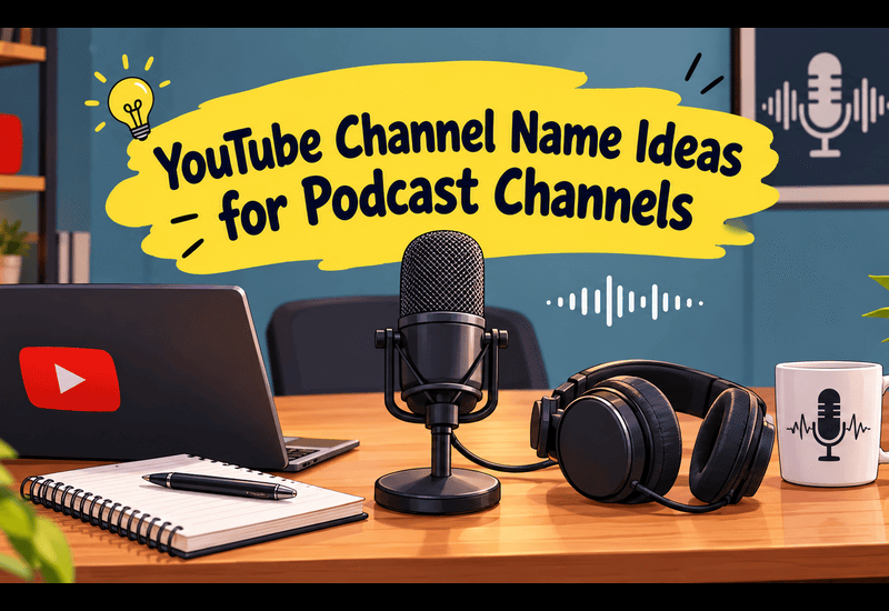 YouTube Channel Name Ideas for Podcast Channels