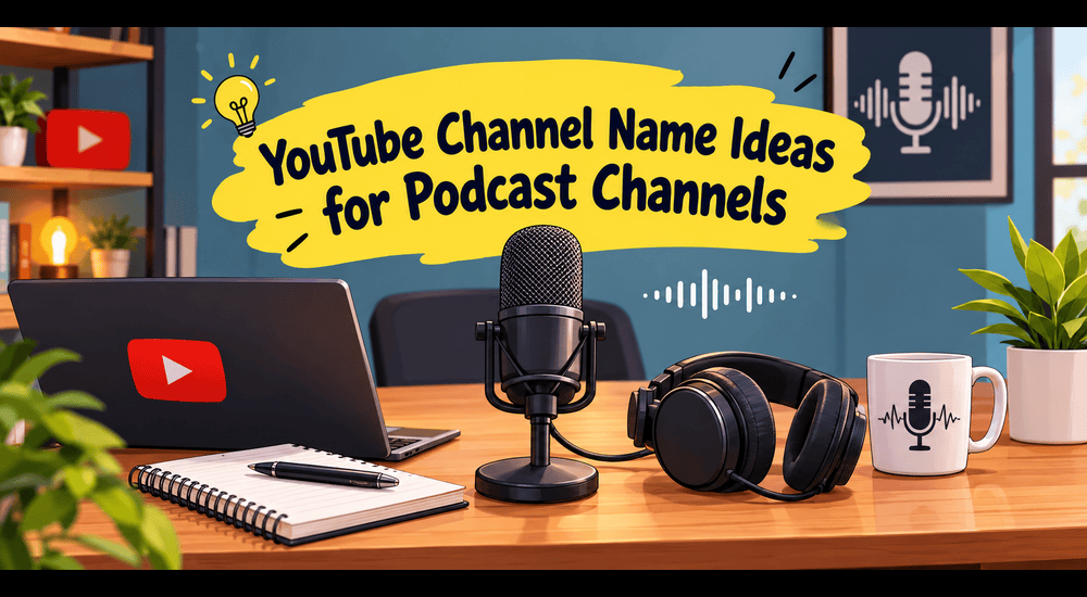 YouTube Channel Name Ideas for Podcast Channels