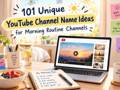 YouTube Channel Name Ideas for Morning Routine Channels