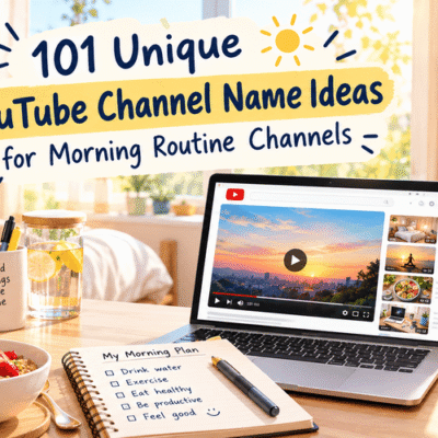 YouTube Channel Name Ideas for Morning Routine Channels