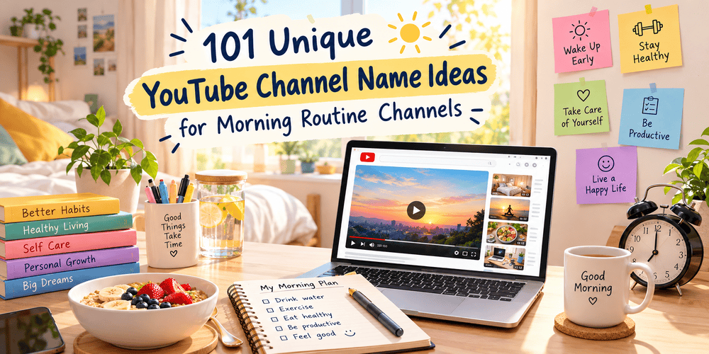 YouTube Channel Name Ideas for Morning Routine Channels