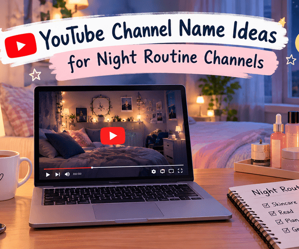 YouTube Channel Name Ideas for Night Routine Channels