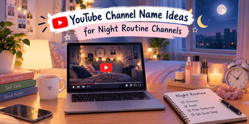 YouTube Channel Name Ideas for Night Routine Channels