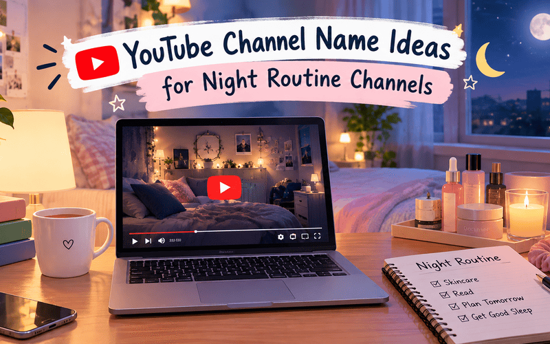 YouTube Channel Name Ideas for Night Routine Channels