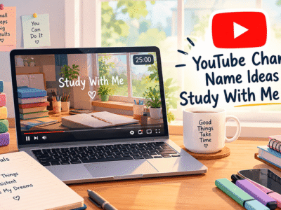 YouTube Channel Name Ideas for Study With Me Channels