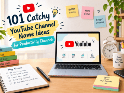 YouTube Channel Name Ideas for Productivity Channels