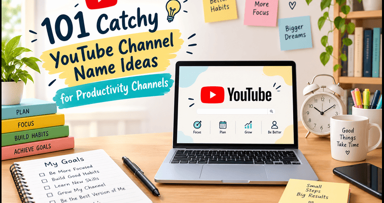 YouTube Channel Name Ideas for Productivity Channels