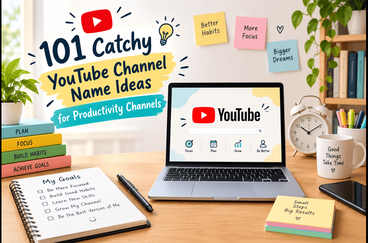 YouTube Channel Name Ideas for Productivity Channels