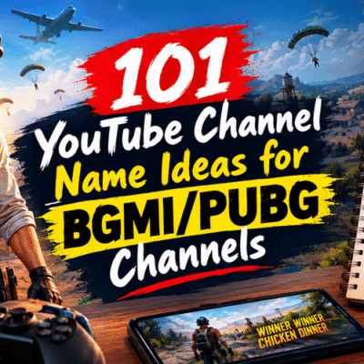 YouTube Channel Name Ideas for BGMI/PUBG Channels