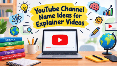 YouTube Channel Name Ideas for Explainer Videos
