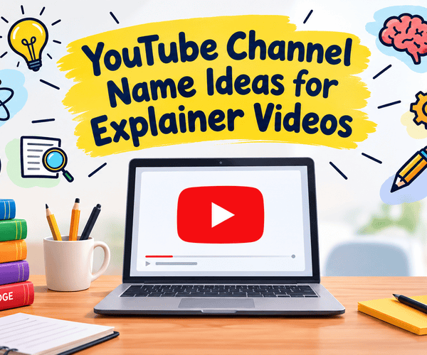 YouTube Channel Name Ideas for Explainer Videos