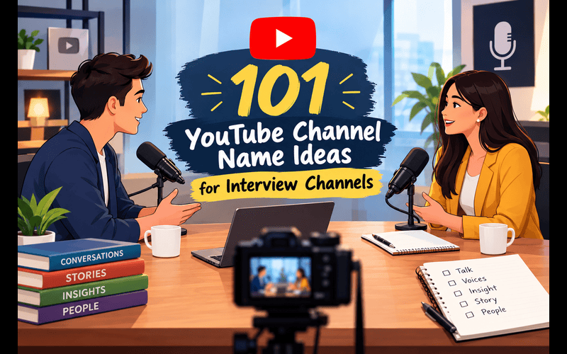 YouTube Channel Name Ideas for Interview Channels