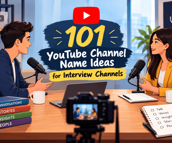 YouTube Channel Name Ideas for Interview Channels