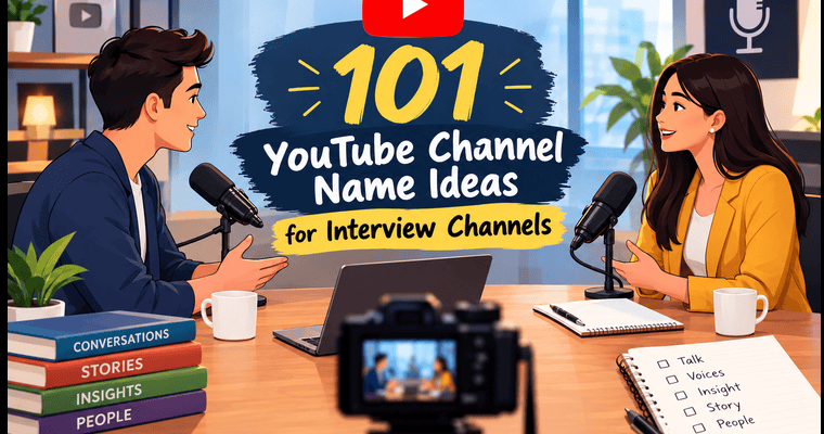 YouTube Channel Name Ideas for Interview Channels